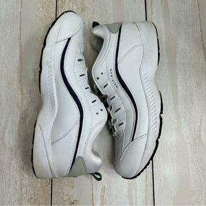 Easy Spirit Womens Sz 10 White Leather Promy Walk Run Sneakers Gym Shoes Comfy